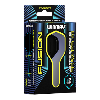 Winmau Fusion Flight Shaft System Standard Schwarz Short